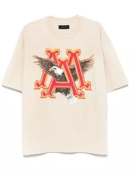 Винтажная футболка Ma Eagle AMIRI, нейтральный цвет
