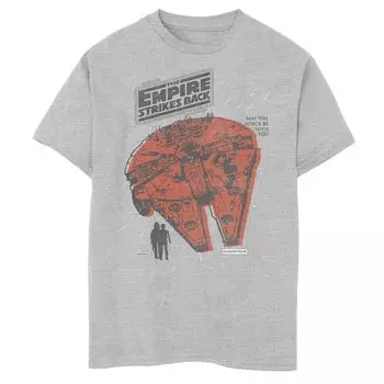Винтажная футболка Millennium Falcon Zoom для мальчиков 8–20 лет со «Звездными войнами» Licensed Character