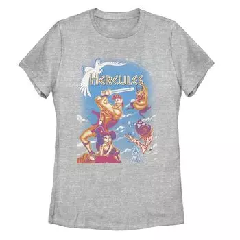 Винтажная футболка Missy Crew для юниоров Disney Hercules Box Art Licensed Character