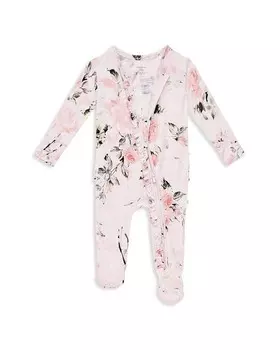 Винтажная футболка Posh Peanut с рюшами розового цвета для девочек — для малышей, розовый