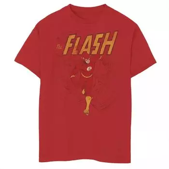 Винтажная футболка с графическим рисунком Flash для мальчиков 8–20 лет Licensed Character
