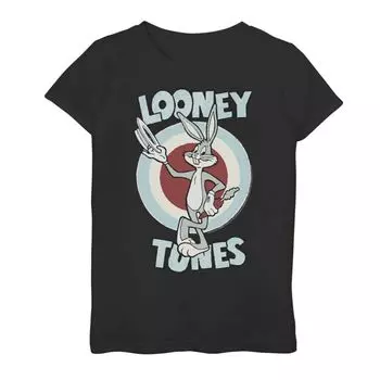Винтажная футболка с графическим рисунком и плакатом «Looney Tunes» для девочек 7–16 лет Licensed Character