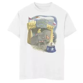 Винтажная футболка с изображением цирка Тимоти для мальчиков Disney's Dumbo Boys 8–20 Disney, белый