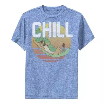 Винтажная футболка с изображением гамака Timon Chill Leaf для мальчиков 8–20 лет Disney's Lion King Licensed Character