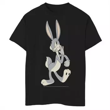 Винтажная футболка с изображением портрета Looney Tunes Bugs Bunny для мальчиков 8–20 лет Licensed Character