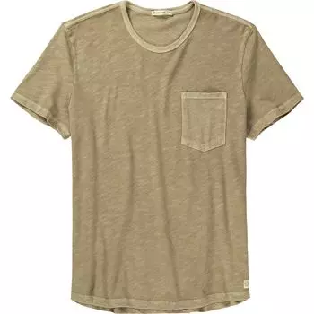 Винтажная футболка с карманом из плотного слаба Marine Layer, коричневый