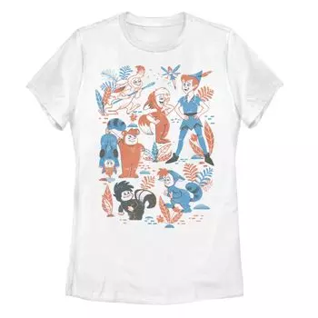 Винтажная футболка с коллажем для детей Disney's Peter Pan Lost Boys Licensed Character