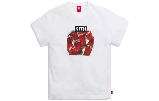 Винтажная футболка с надписью «Coca Cola Language Bottle» KITH, белый