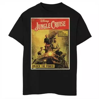 Винтажная футболка с плакатом Disney Jungle Cruise для мальчиков 8–20 лет Licensed Character