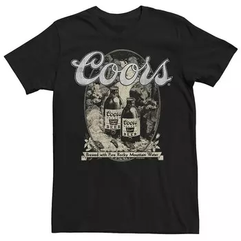 Винтажная футболка с плакатом для банкета Big & Tall Miller Coors Licensed Character, черный