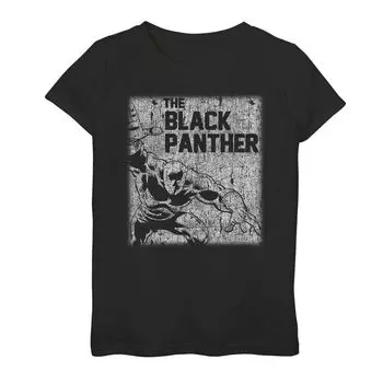Винтажная футболка с плакатом Marvel Black Panther для девочек 7–16 лет Licensed Character