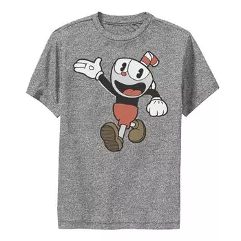 Винтажная футболка с портретом Cuphead для мальчиков 8–20 лет Licensed Character