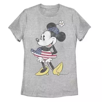 Винтажная футболка с рисунком «Американа» Disney's Minnie Mouse Licensed Character