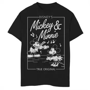 Винтажная футболка с рисунком комиксов Disney's Микки Маус для мальчиков 8–20 лет и Минни Маус Disney