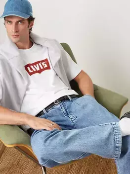 Винтажная футболка с рисунком «крылья летучей мыши» Levi's, белый