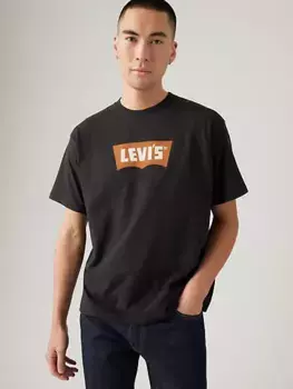 Винтажная футболка с рисунком «крылья летучей мыши» Levi's, коричневый