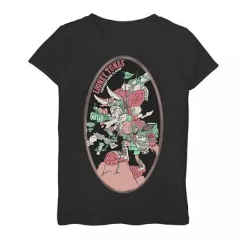 Винтажная футболка с рисунком «Looney Tunes Mountain Tunes» для девочек 7–16 лет Licensed Character