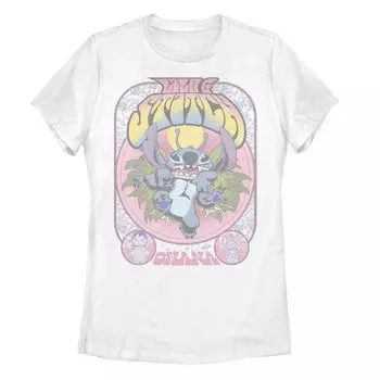 Винтажная футболка с рисунком «Оана» Disneys Disney Lilo And Stitch Juniors Licensed Character