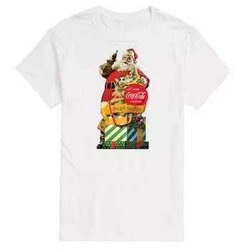 Винтажная футболка с рисунком Санта-Клауса Big & Tall Coca-Cola Licensed Character
