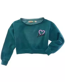 Винтажная гаванская толстовка с открытыми плечами Vintage Havana, синий