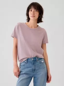 Винтажная хлопковая футболка Gap, фиолетовый