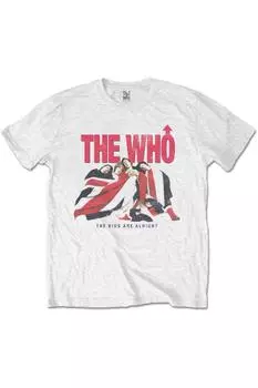 Винтажная хлопковая футболка The Are Alright The Who, белый