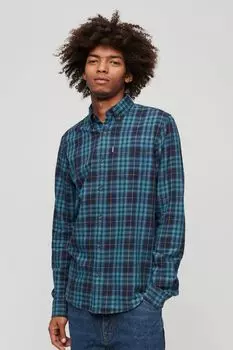 Винтажная клетчатая юбка Superdry, синий