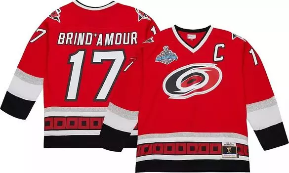 Винтажная копия Джерси Mitchell & Ness Carolina Hurricanes Rod Brind'Amour # 17