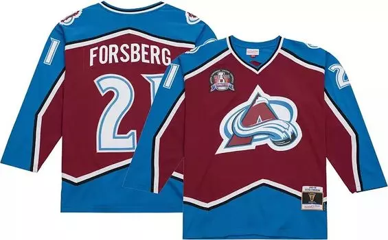 Винтажная копия майки Mitchell & Ness Colorado Avalanche Peter Forsnerg # 21