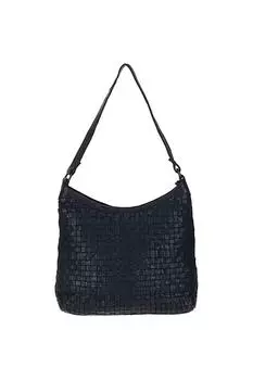 Винтажная кожаная тканая сумка на плечо 'Refinement' Ashwood Leather, темно-синий