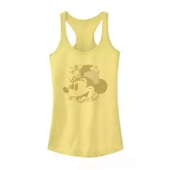 Винтажная майка-борцовка Disney's Minnie Mouse с портретом золотого оттенка для юниоров Licensed Character