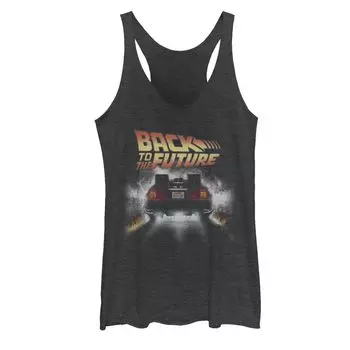 Винтажная майка DeLorean Peel Out для юниоров с рисунком «Назад в будущее» Licensed Character