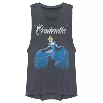Винтажная майка Disney's Cinderella Juniors с рисунком мускулов Licensed Character