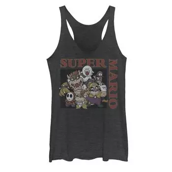 Винтажная майка с графическим изображением Bad Guys для Nintendo Super Mario для юниоров Licensed Character