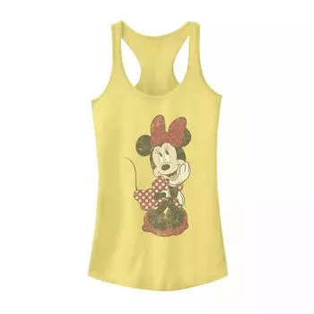 Винтажная майка с изображением Микки и друзей Минни Маус из Диснея Shy Vintage Racerback Licensed Character