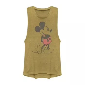 Винтажная майка с мускулистым портретом Disney's Mickey & Friends Микки Маус Licensed Character, цвет Gold Heather