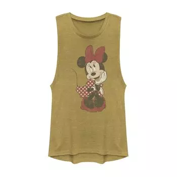 Винтажная майка с застенчивыми мышцами «Микки и друзья» Disney's Minnie Mouse Licensed Character