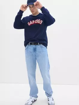 Винтажная мягкая толстовка Gap, синий