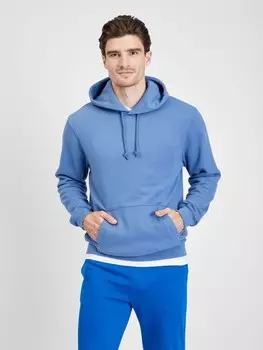 Винтажная мягкая толстовка с капюшоном Gap, синий