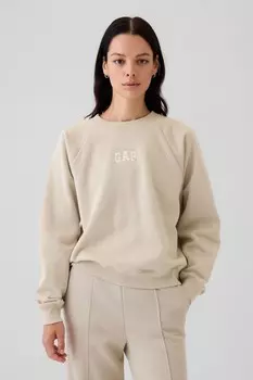 Винтажная мягкая толстовка с логотипом реглан Gap, бежевый