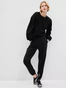 Винтажная мягкая укороченная толстовка Gap, черный