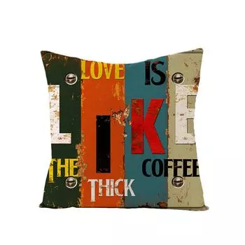 Винтажная наволочка с мотивирующим словесным принтом, чехол для подушки, домашний декор для дивана-9 # Stuttg
