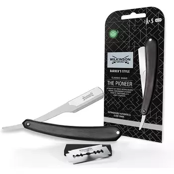 Винтажная опасная бритва с 5 сменными лезвиями, Wilkinson Sword