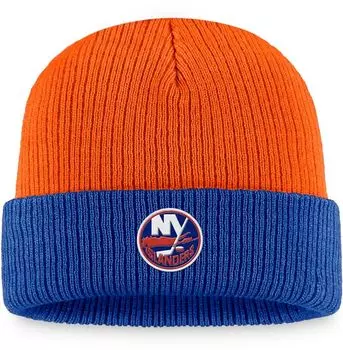 Винтажная оранжевая шапка NHL New York Islanders с манжетами