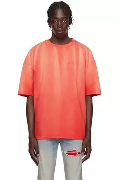 Винтажная оверсайз футболка 'amiri' Amiri, красный