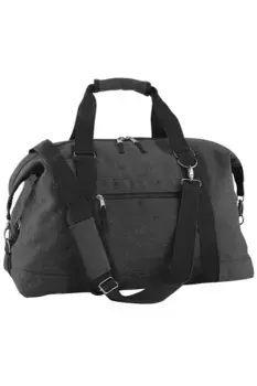 Винтажная парусиновая дорожная сумка для переноски (30 литров) (2 шт.) Bagbase, серый