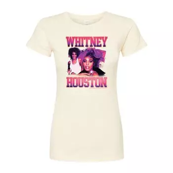 Винтажная приталенная футболка Whitney Houston для юниоров Licensed Character, бежевый