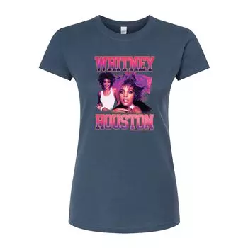 Винтажная приталенная футболка Whitney Houston для юниоров Licensed Character, синий