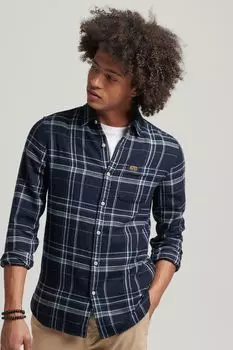 Винтажная рабочая рубашка Superdry, синий