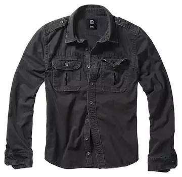 Винтажная рубашка Brandit, черный